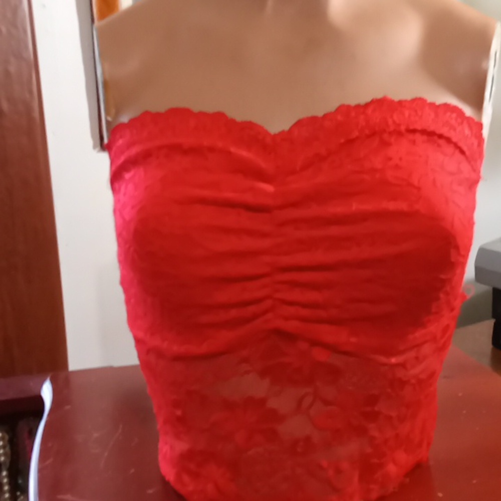Bozzolo Red lace bra size Medium.